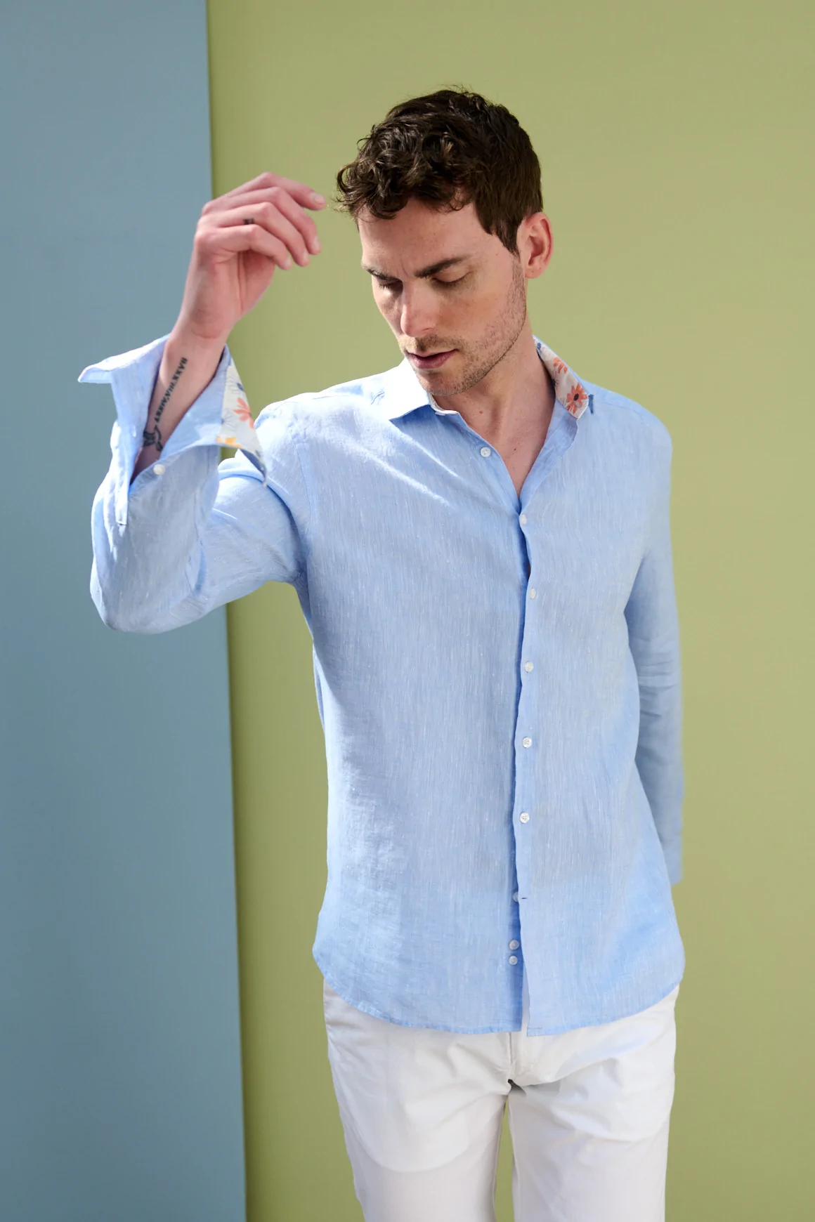 Achat Chemise IBIZA Lin Bleu