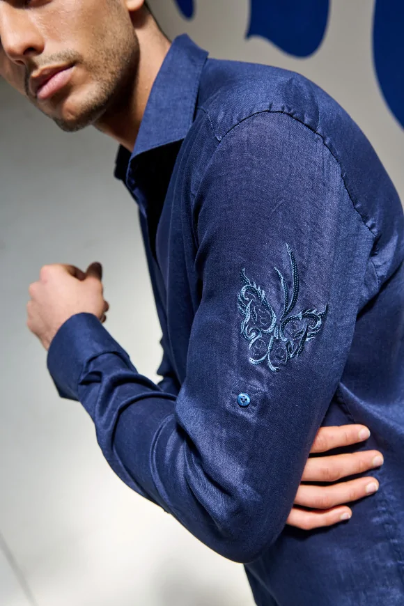 Achat ChemiseIBIZA PAPILLON Lin Navy