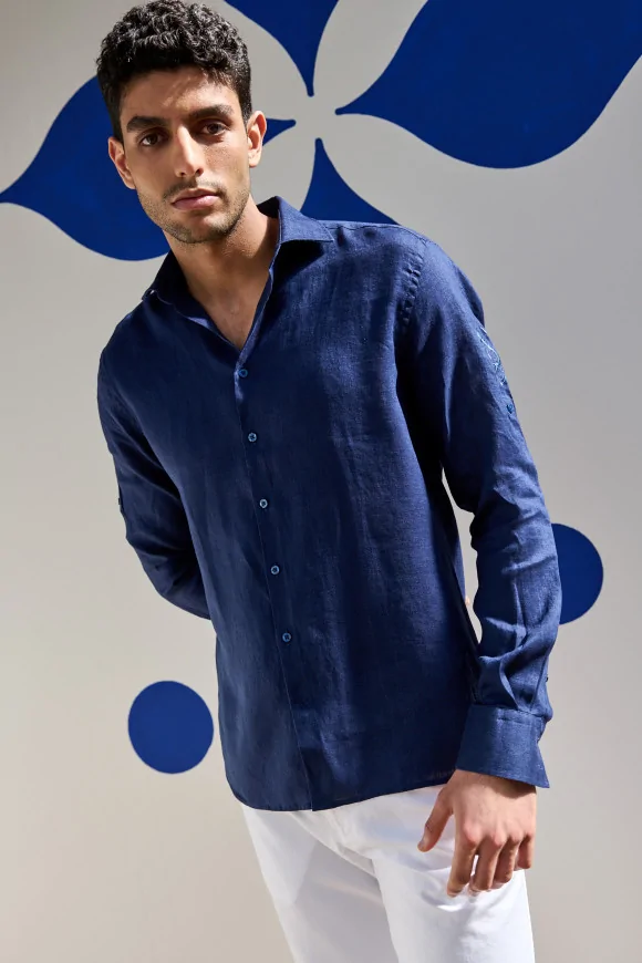 Achat ChemiseIBIZA PAPILLON Lin Navy