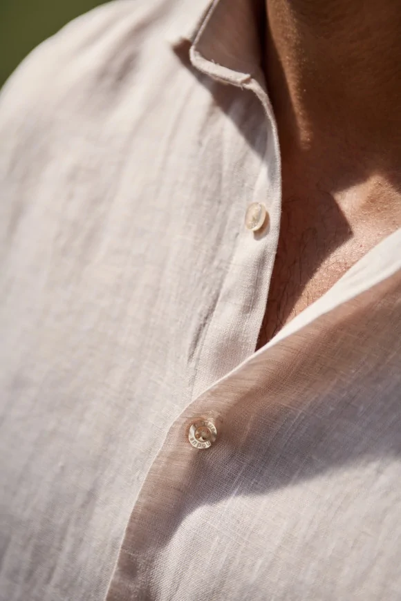 Achat Chemise RIVIERA PAPILLON Lin Beige