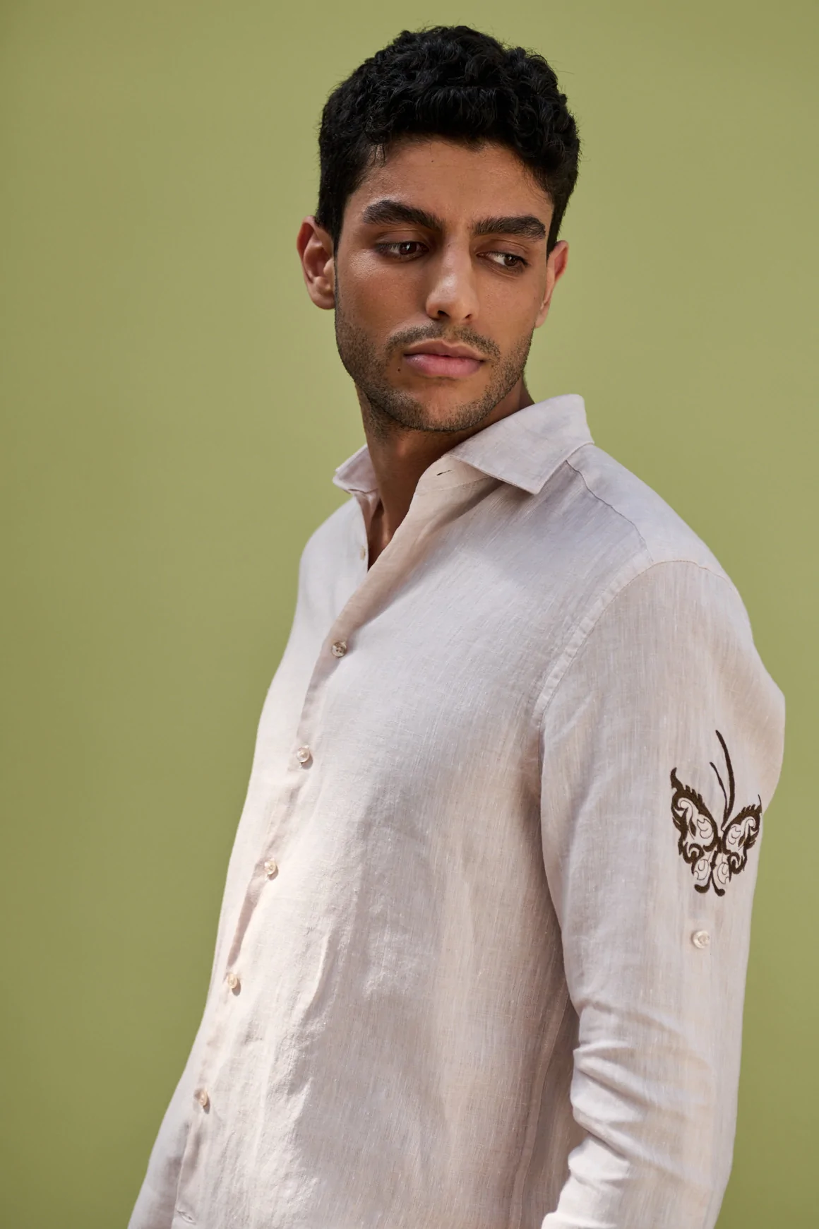 Achat Chemise RIVIERA PAPILLON Lin Beige