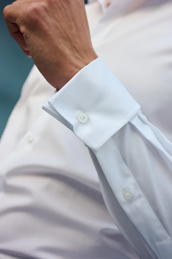 Achat Chemise popeline col Sydney poignets mousquetaires