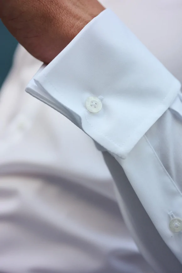 Achat Chemise popeline col Sydney poignets mousquetaires