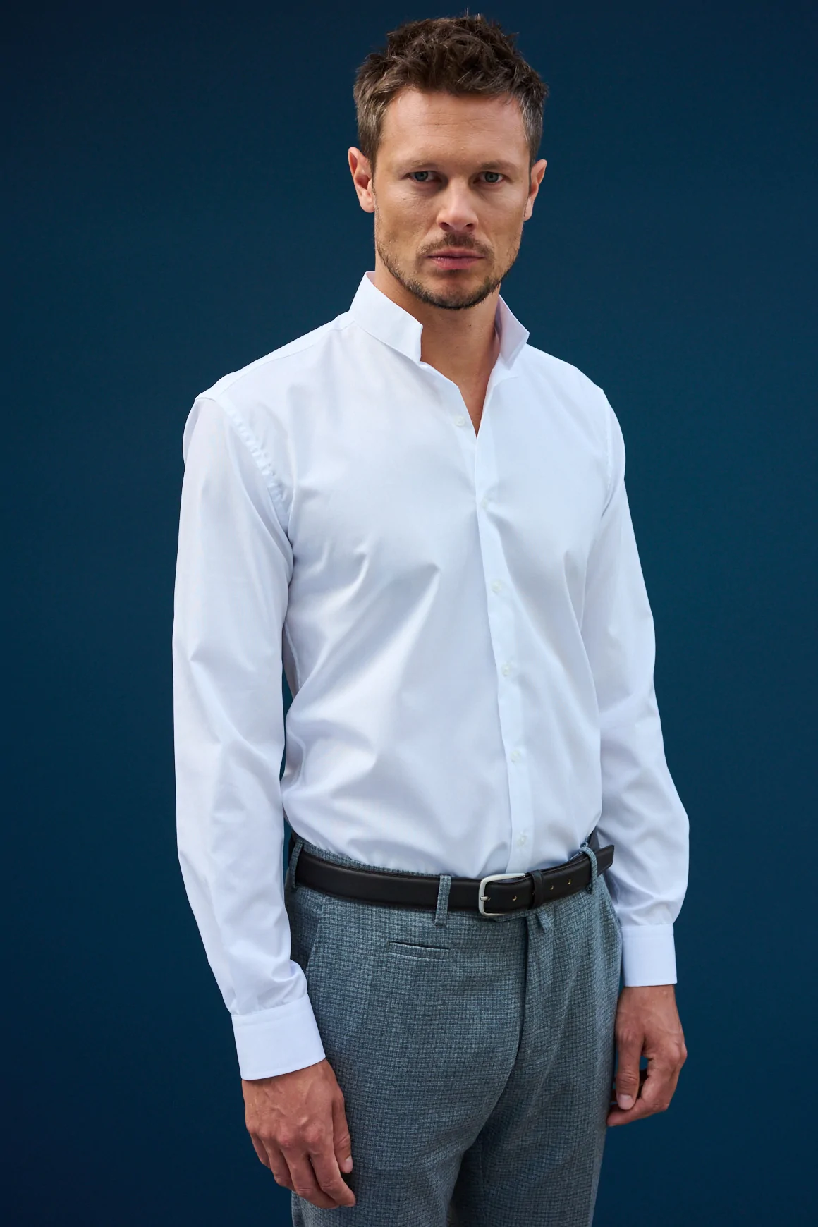 Achat Chemise blanche col officier