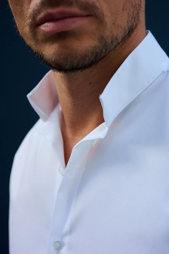 Achat Chemise blanche col officier