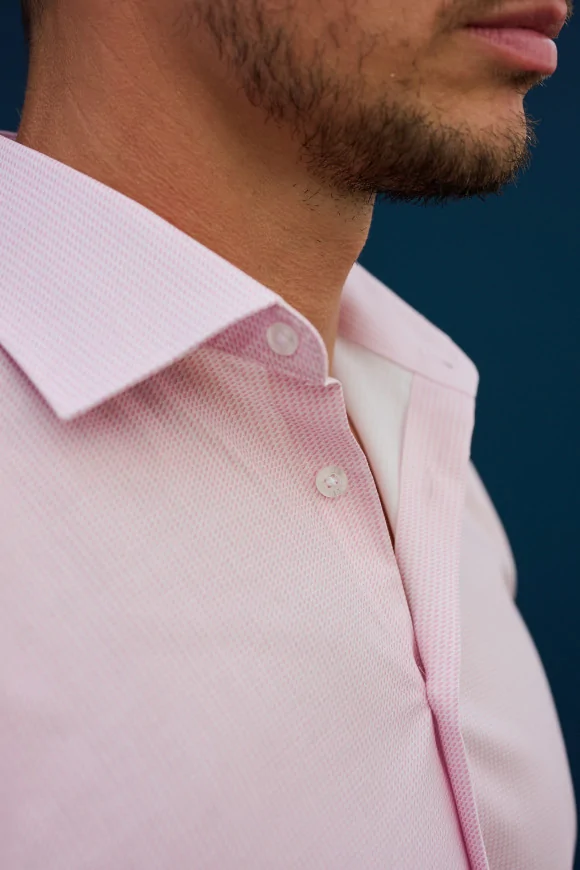 Achat Chemise Micro-motif rose