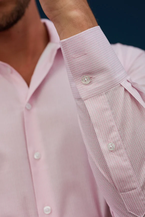 Achat Chemise Micro-motif rose