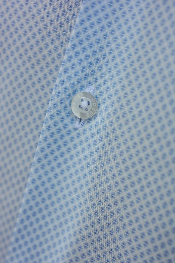 Achat Chemise Micro-motif bleu tendre