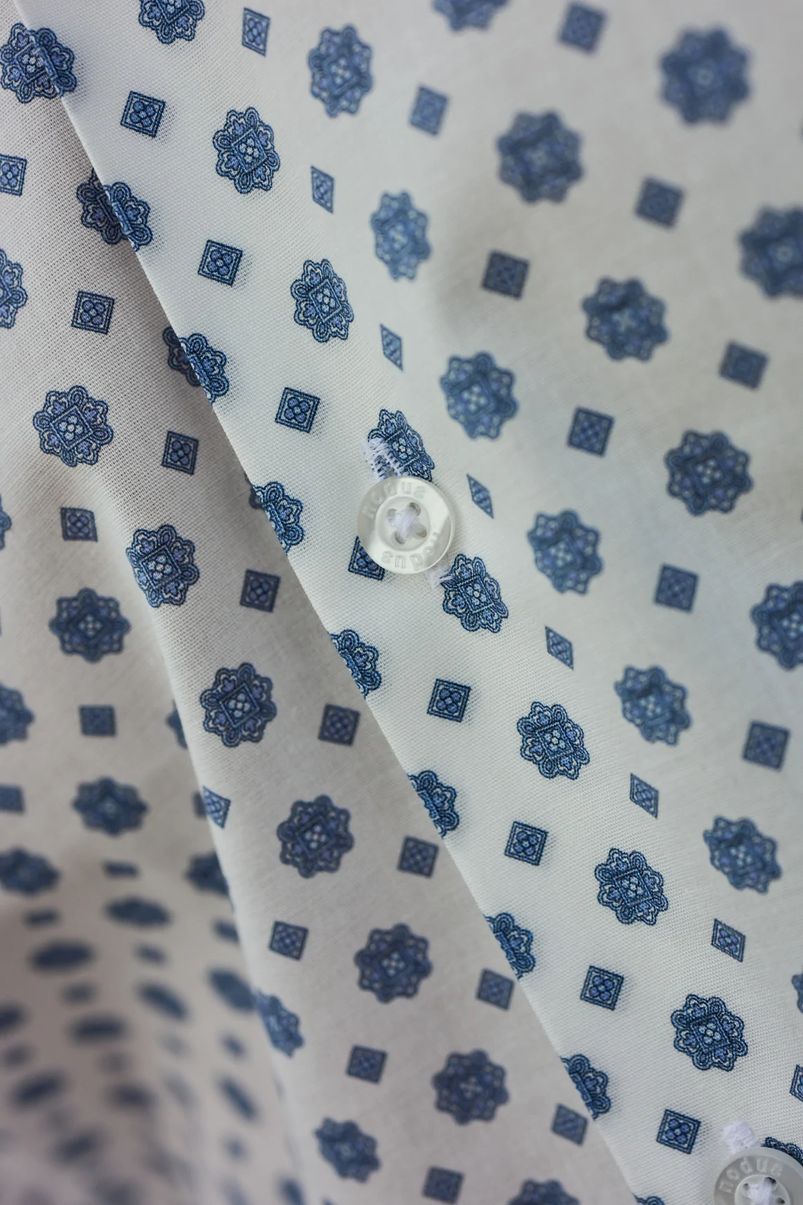 Achat Chemise Micro-motif bleu