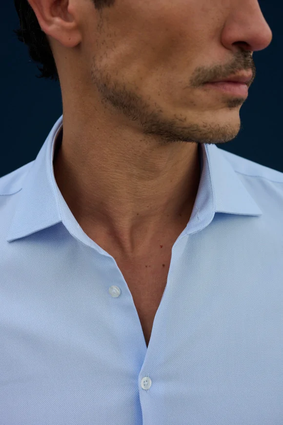 Achat Chemise Classique armurée ciel