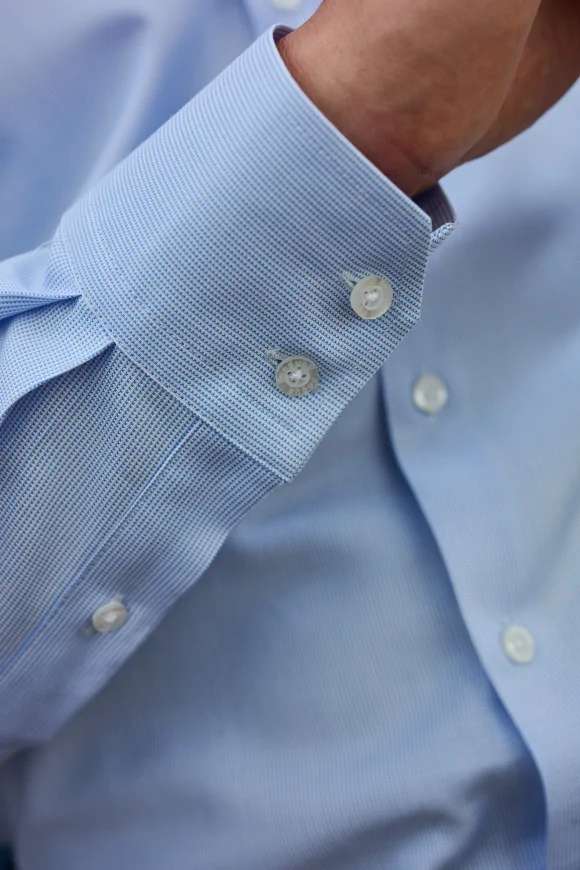 Achat Chemise Classique armurée bleue