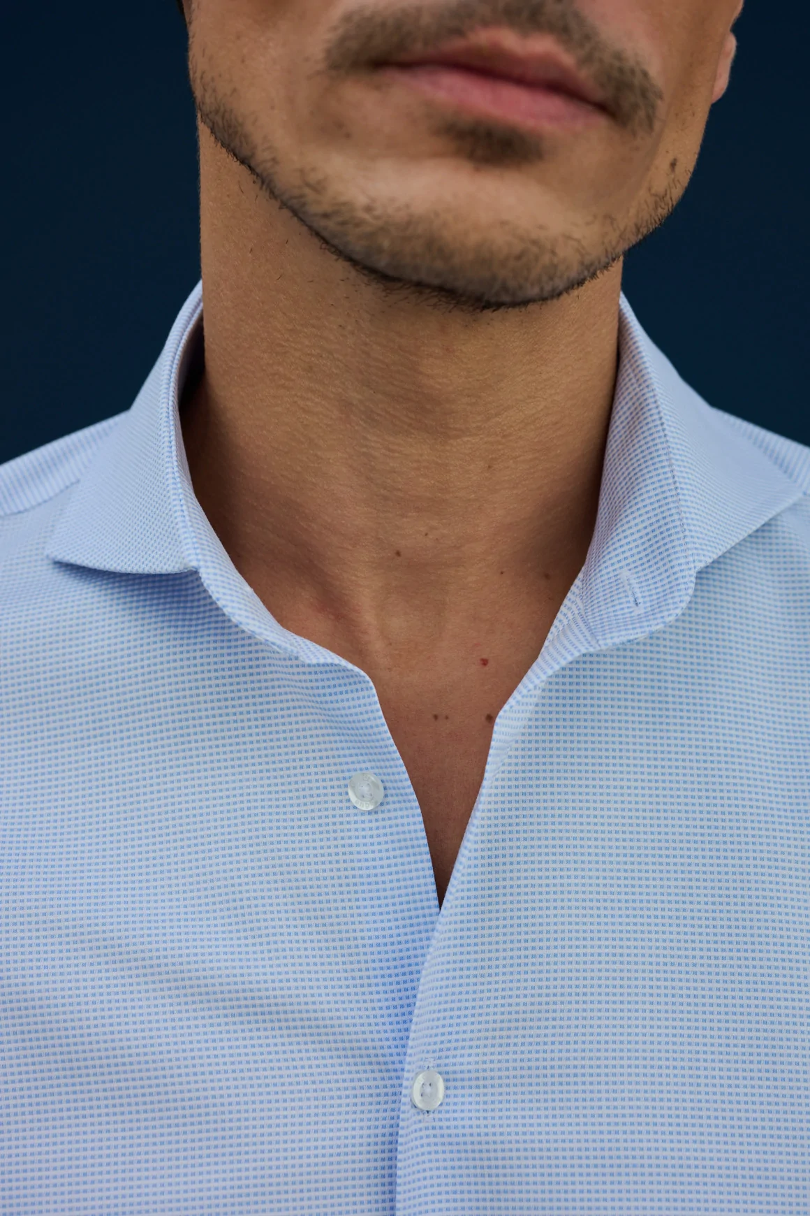 Achat Chemise Classique armurée bleue