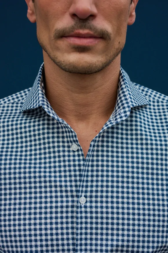 Achat Chemise micro motif pied de poule