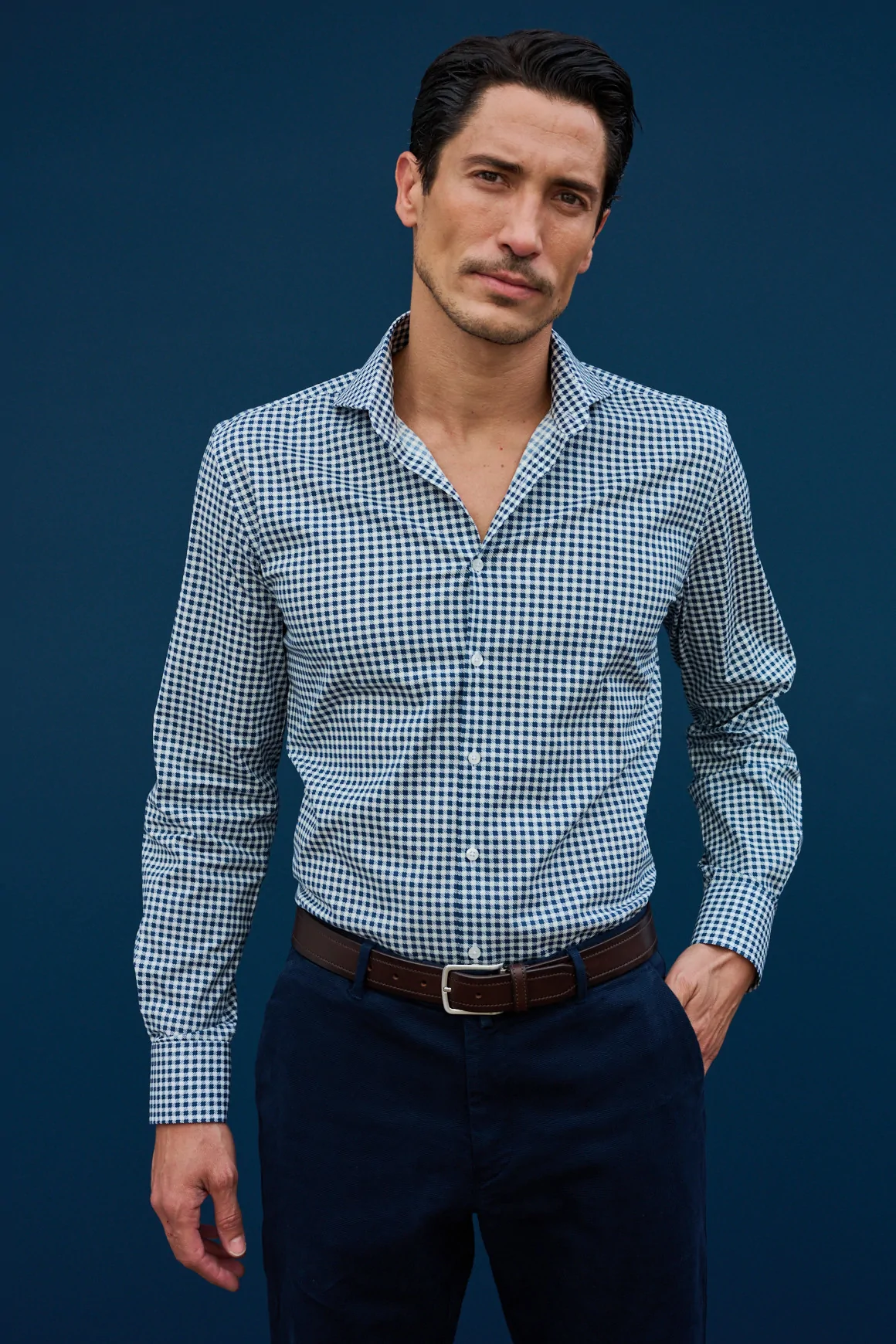 Achat Chemise micro motif pied de poule