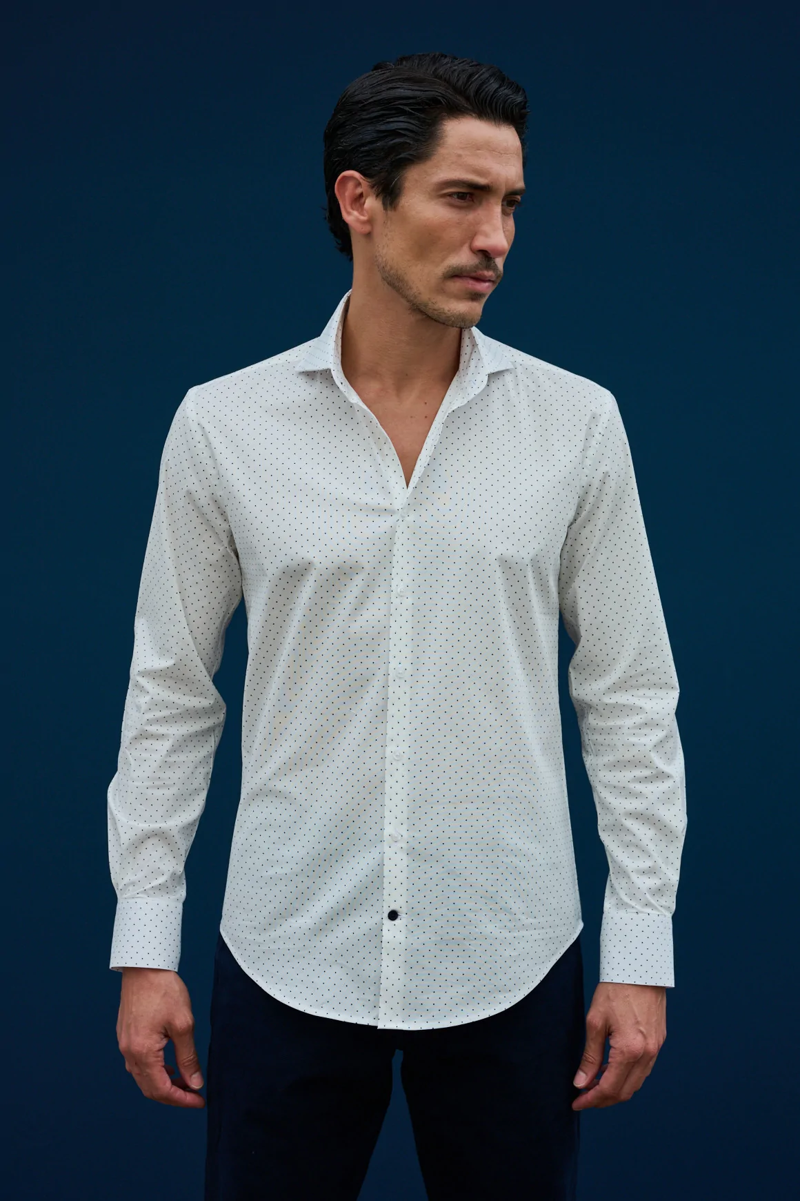 Achat Chemise micro motif pois