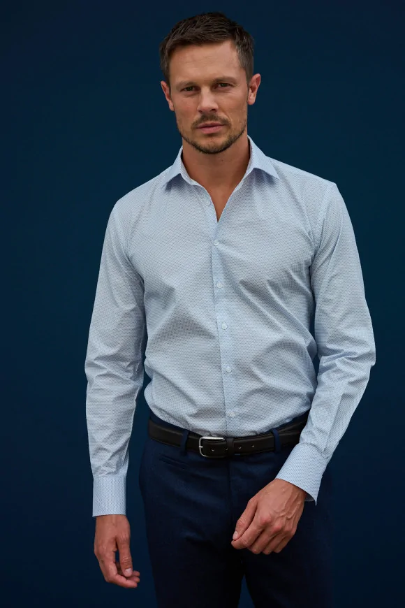Achat Chemise micro motif ciel
