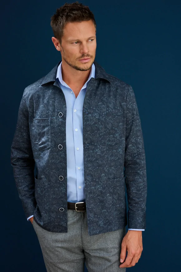 Achat Veste-chemise DEAN Imprimée Denim