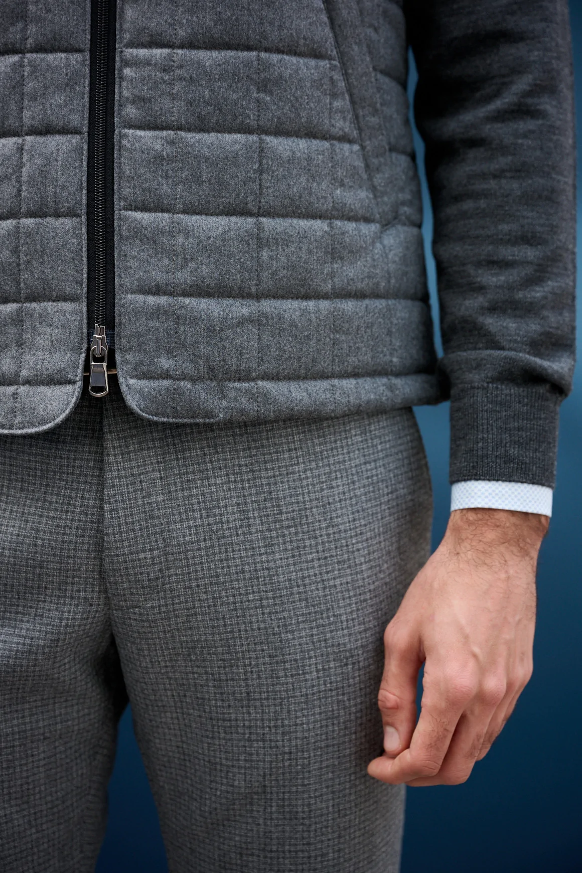 Achat Gilet BARBA Gris