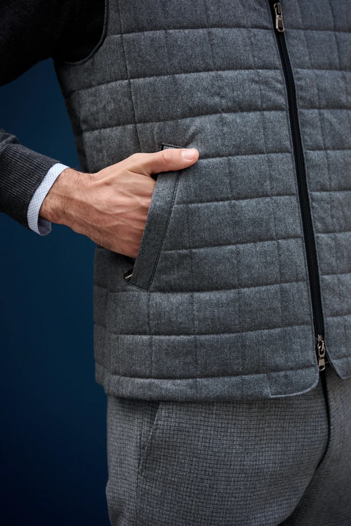 Achat Gilet BARBA Gris