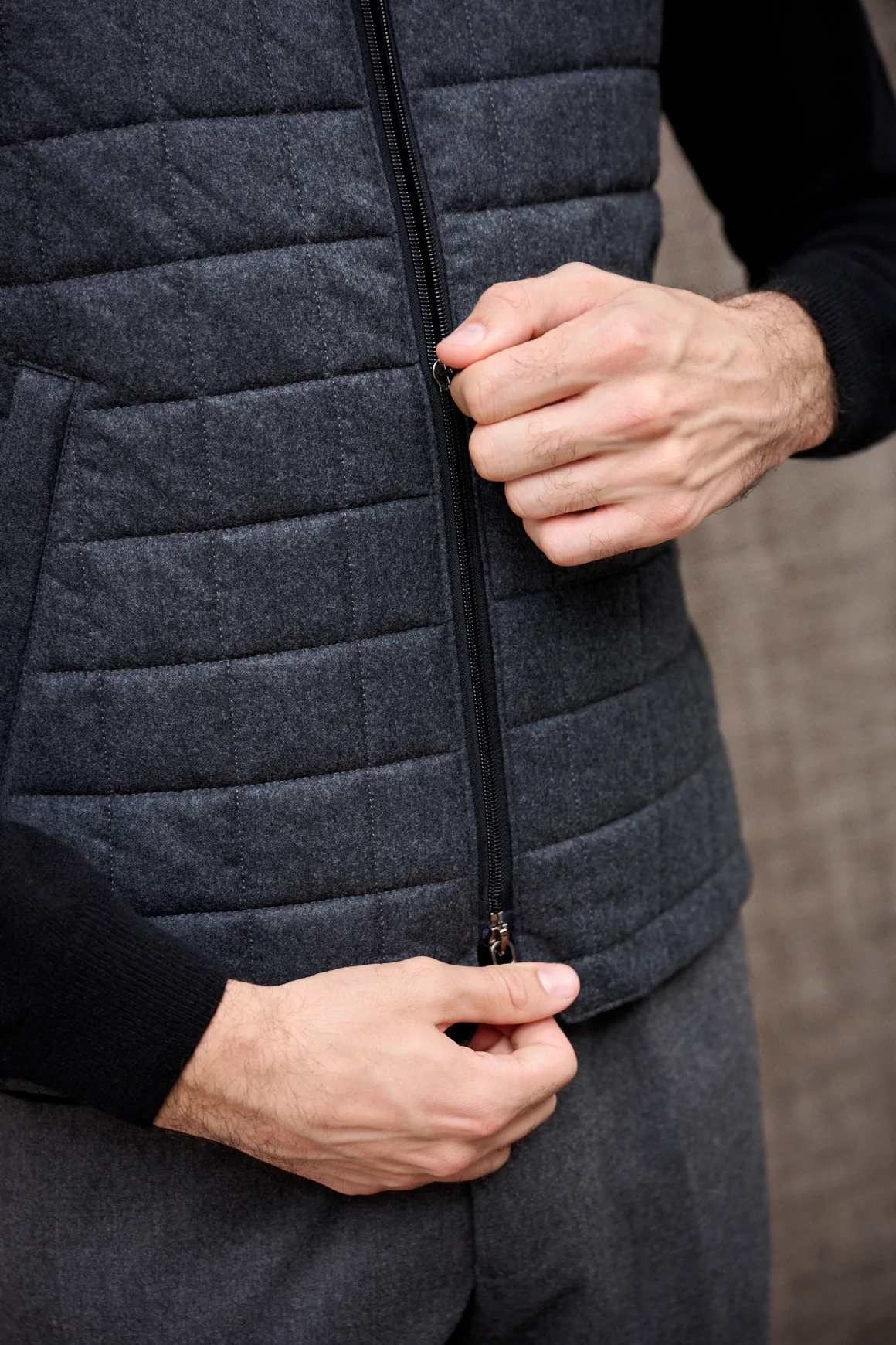 Achat Gilet BARBA Anthracite