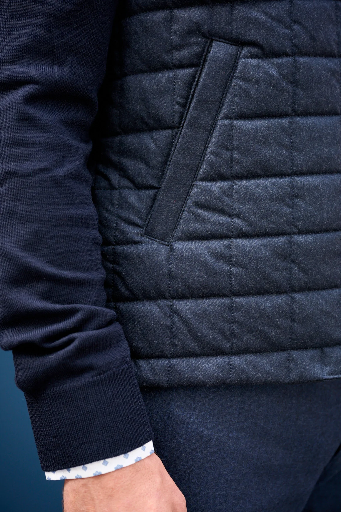 Achat Gilet BARBA Bleu
