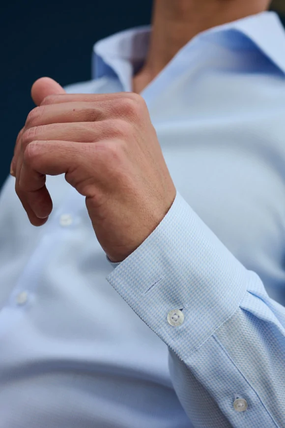 Achat Chemise Micro Motif Azur