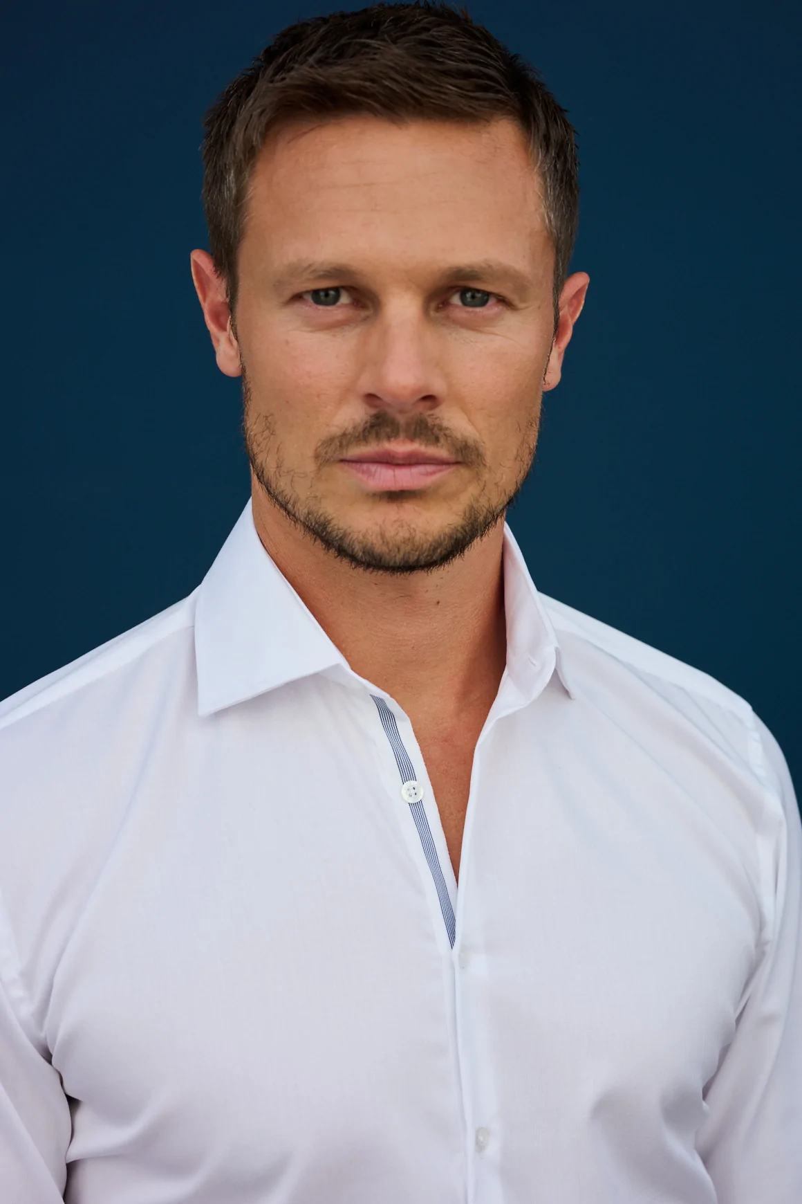 Achat Chemise Blanche Ganse Bleue