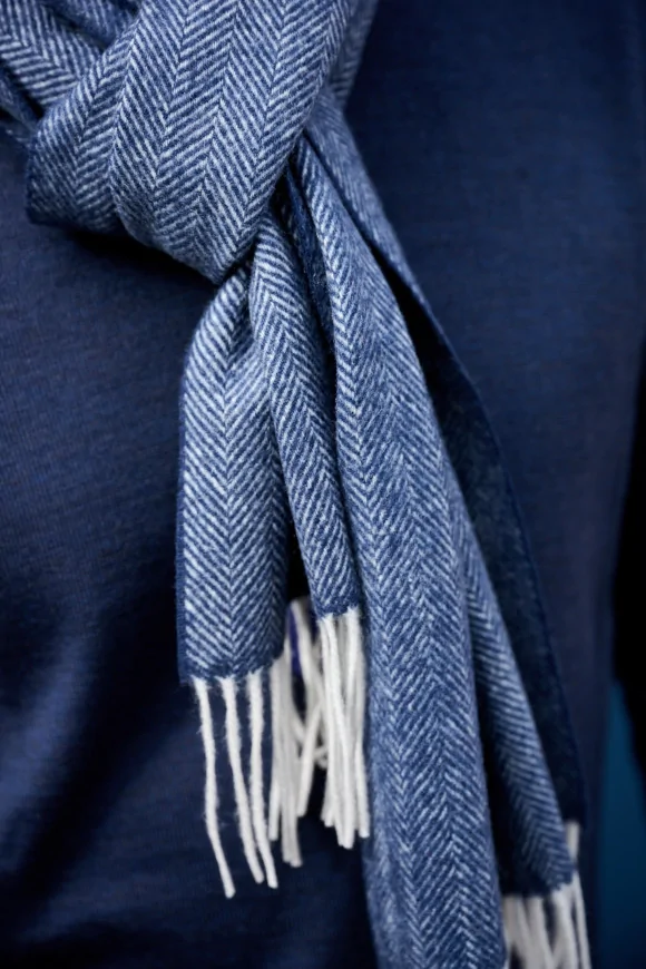 Achat Echarpe Cachemire Navy