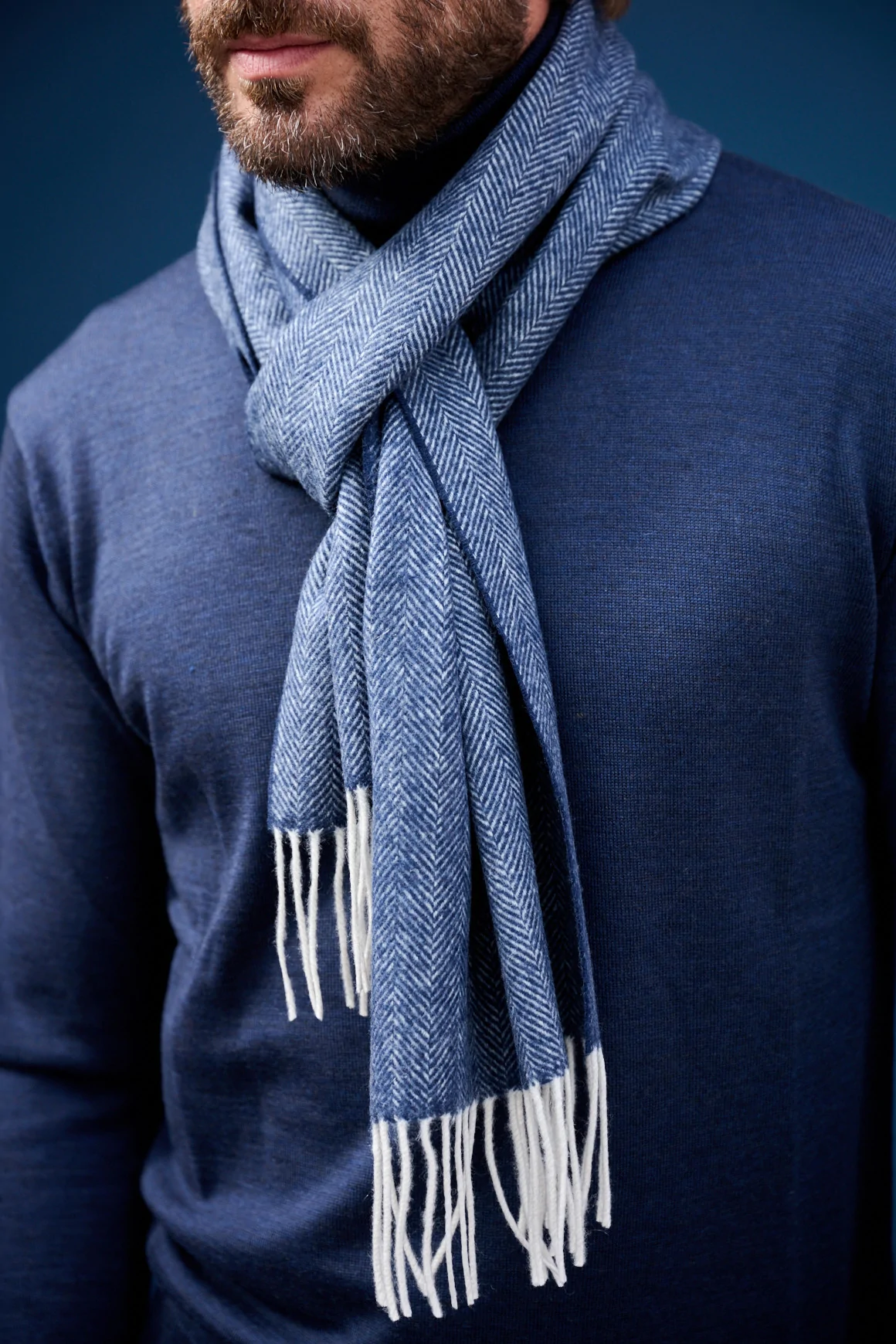 Achat Echarpe Cachemire Navy