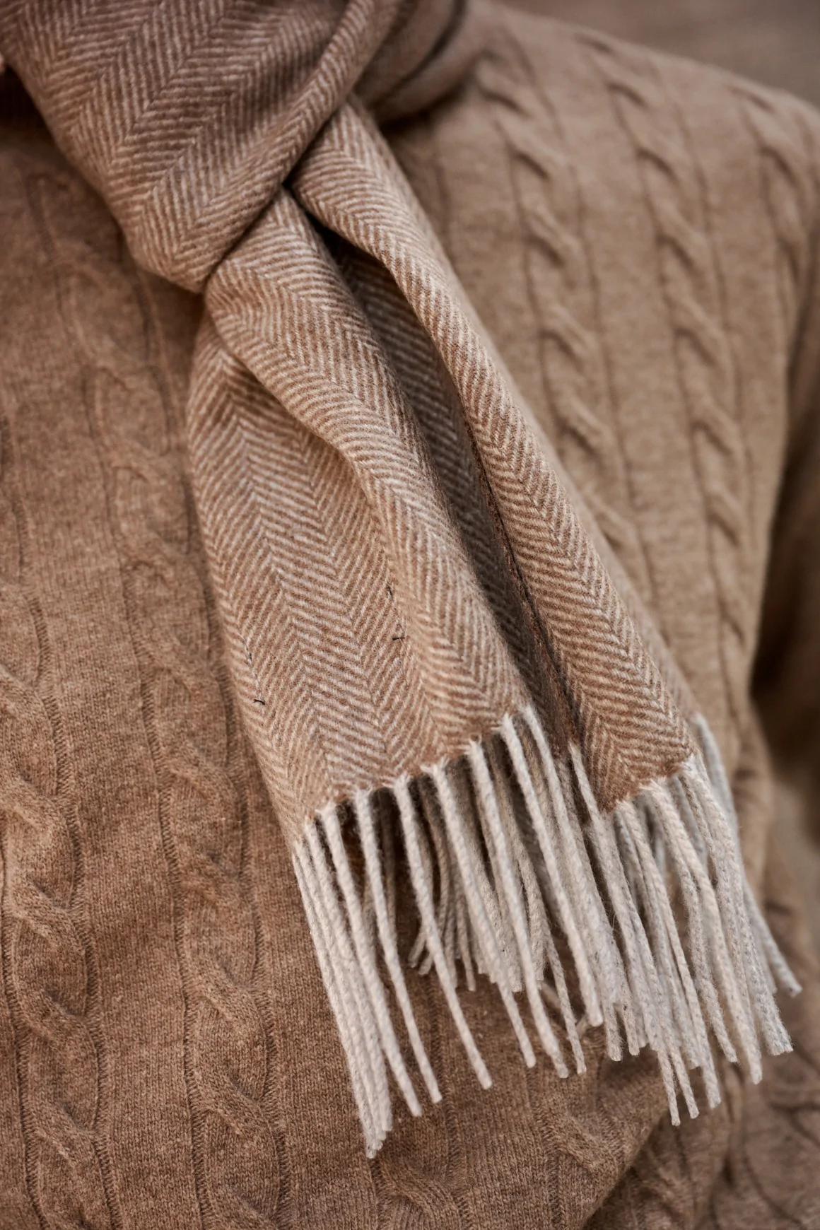 Achat Echarpe Cachemire Marron