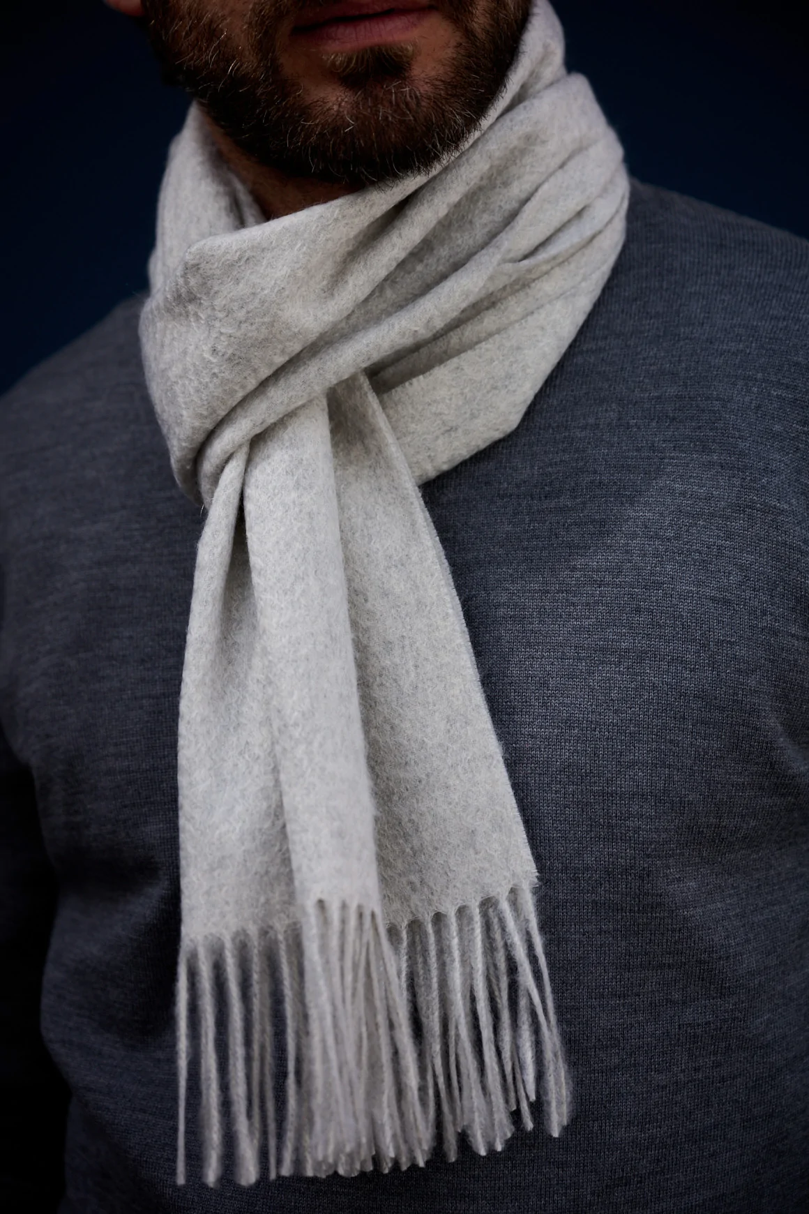 Achat Echarpe Cachemire Gris