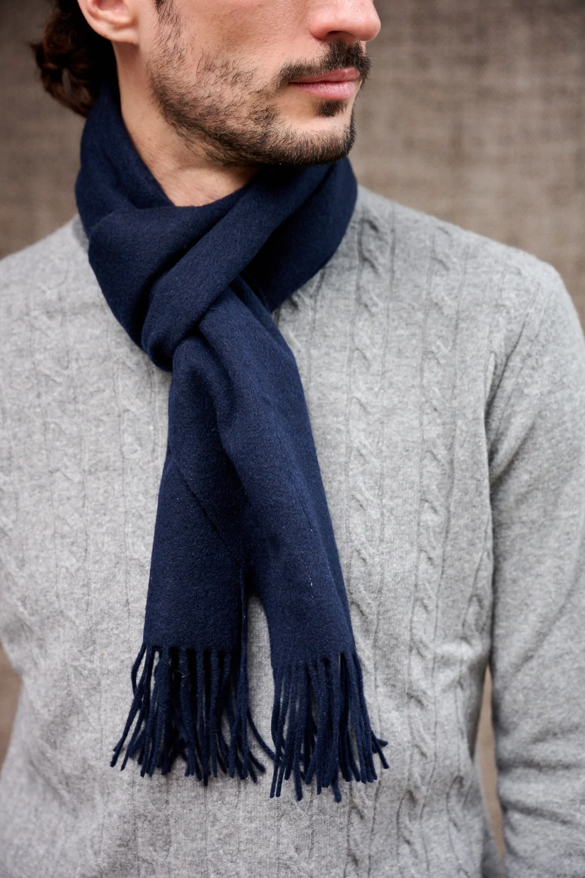 Achat Echarpe Cachemire Navy