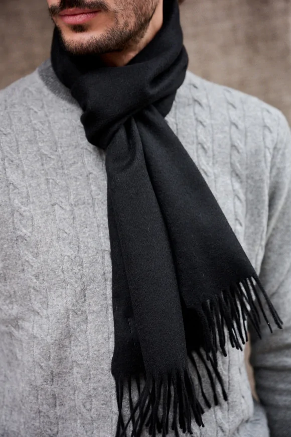 Achat Echarpe Cachemire Noir