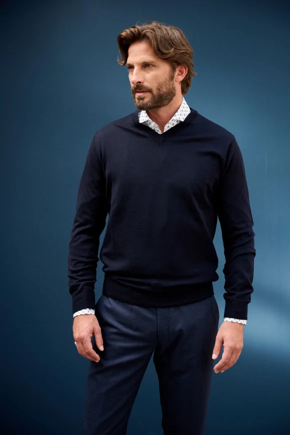 Achat Pull COMO Navy