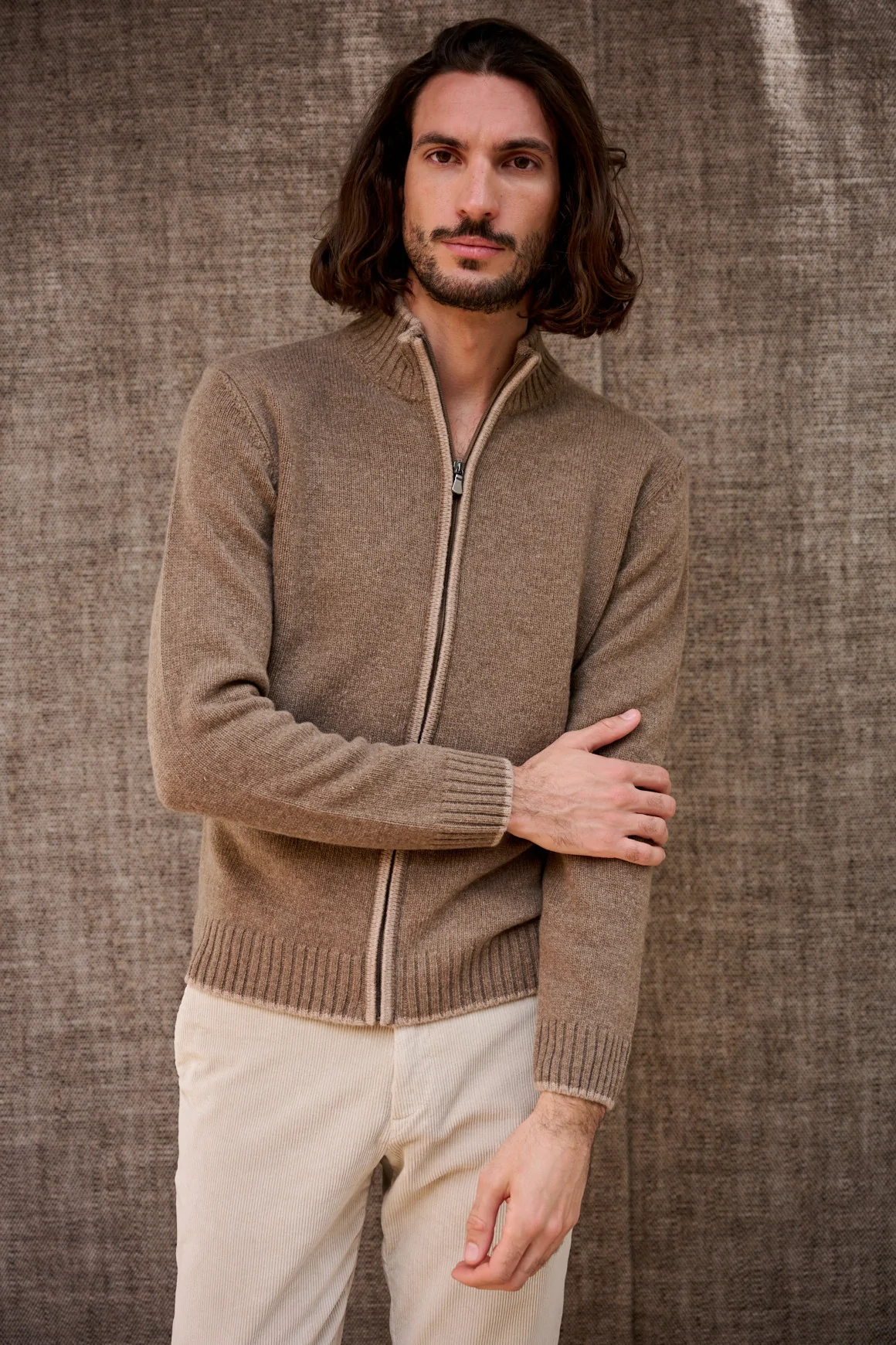 Achat Gilet HUGO Taupe
