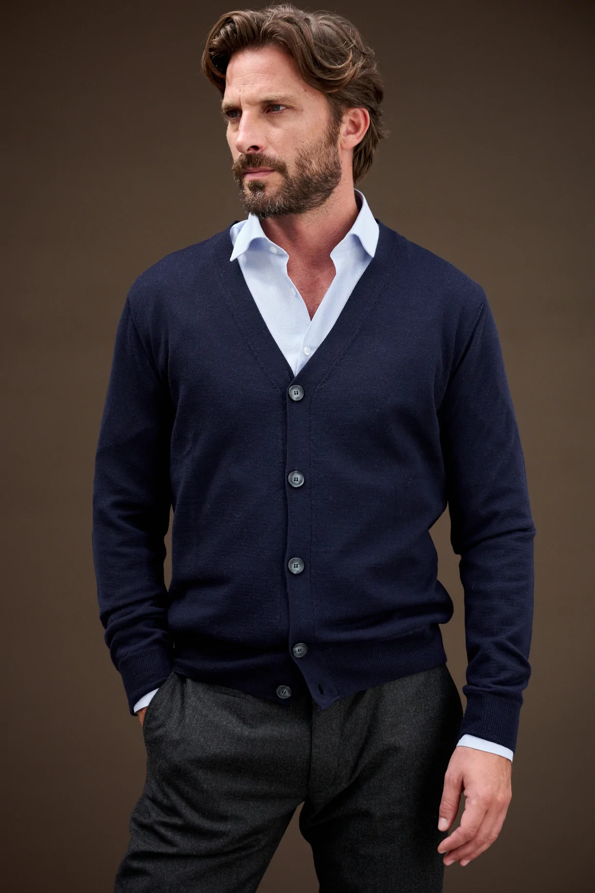Achat Cardigan LONDON Marine