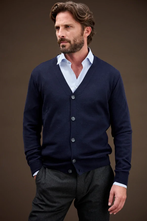 Achat Cardigan LONDON Marine