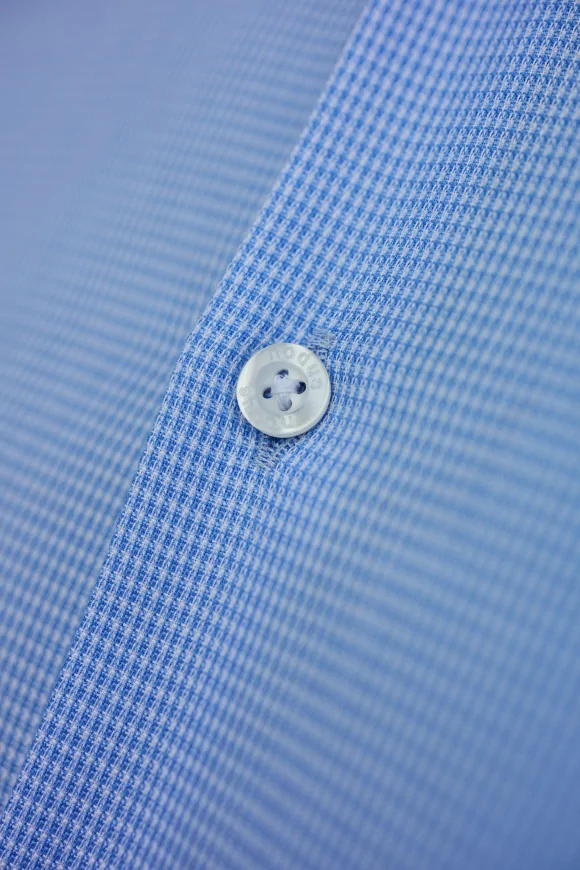 Achat Chemise Classique bleue bouton rouge