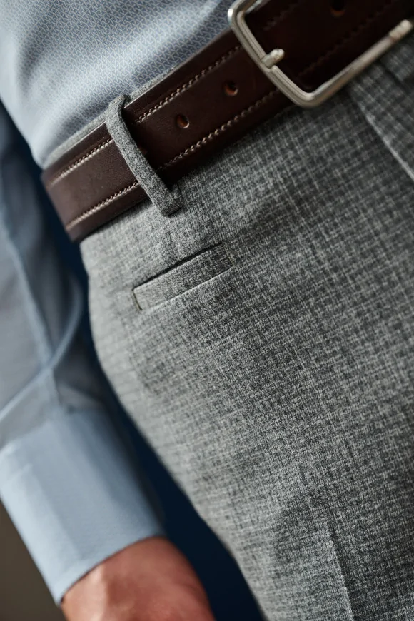 Achat Pantalon NEW YORK Gris Micro-Carreaux