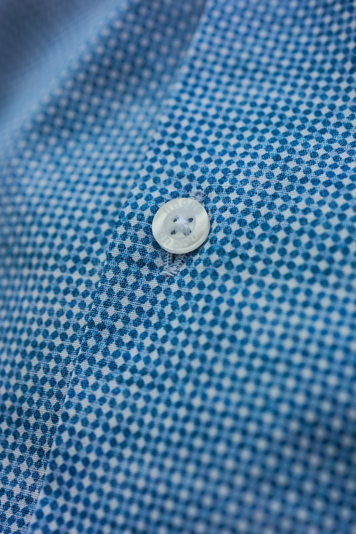 Achat Chemise micro motif bleu