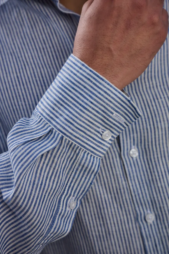 Achat Chemise Rayures Bleues