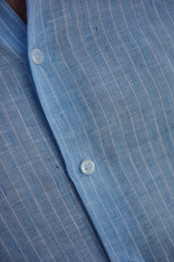 Achat Chemise Fines Rayures Blanches