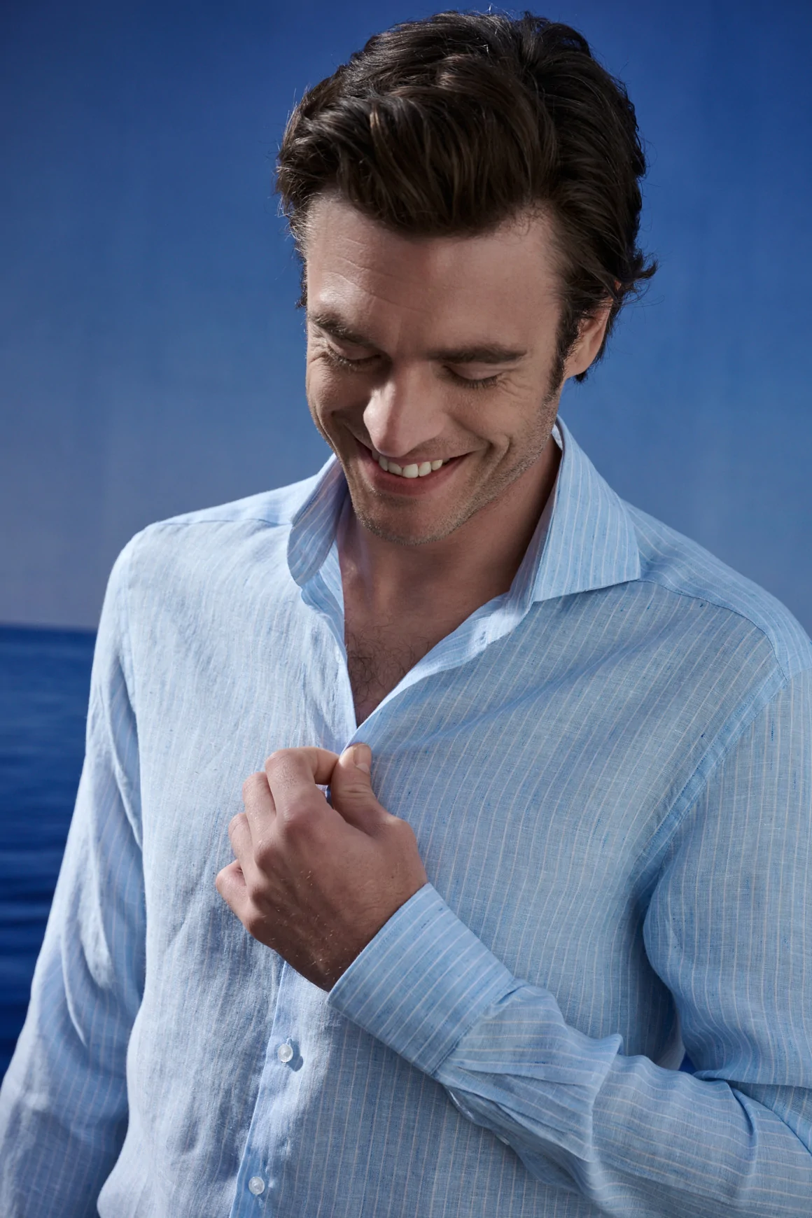 Chemise Fines Rayures Blanches