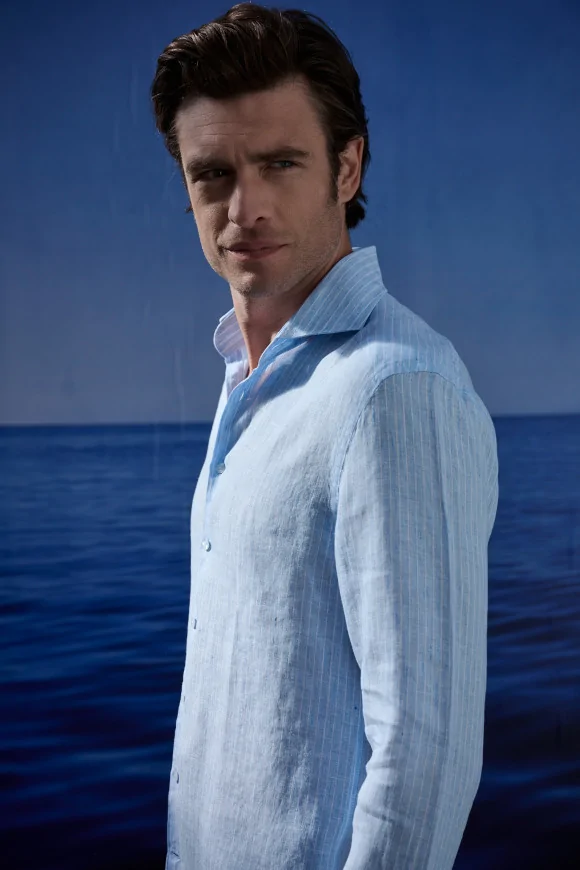 Achat Chemise Fines Rayures Blanches