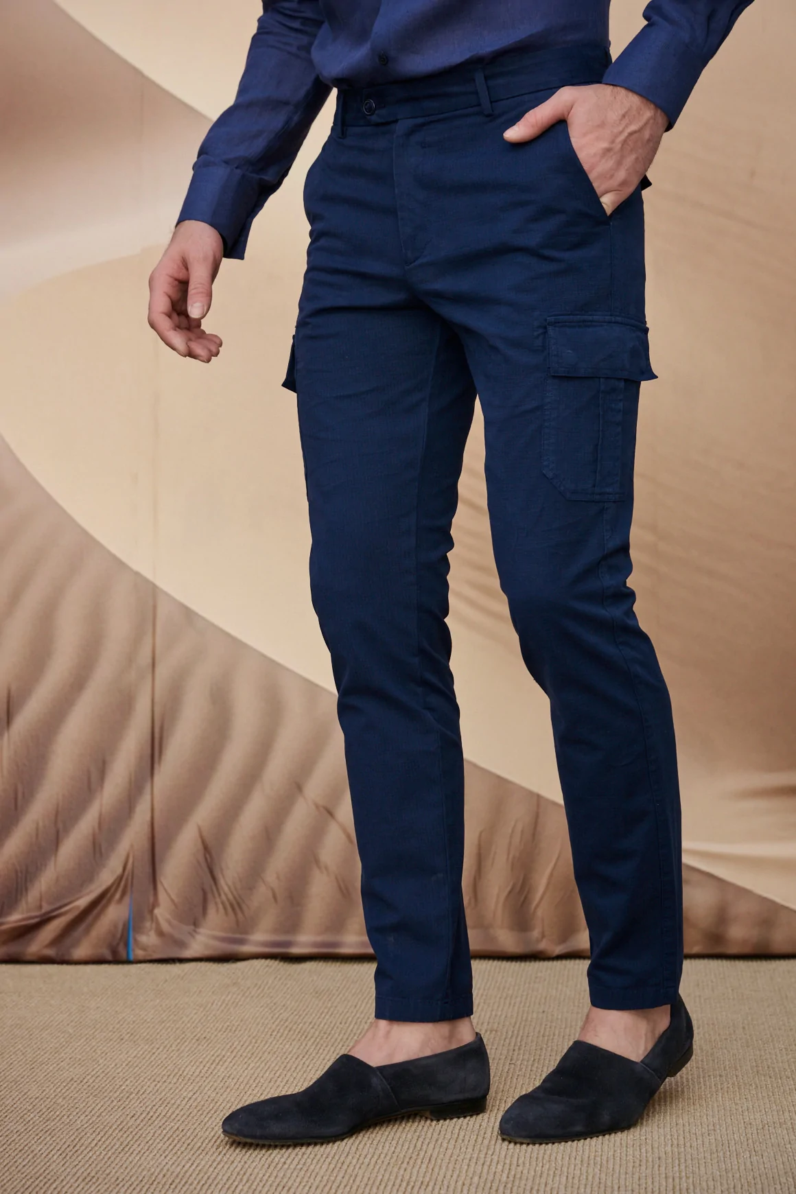 Pantalon REPORTER Bleu Marine