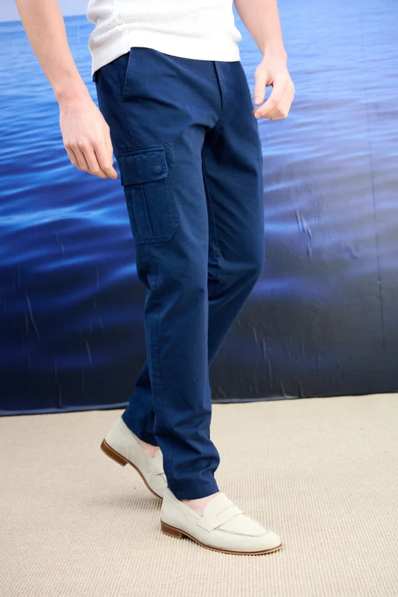 Achat Pantalon REPORTER Bleu Marine