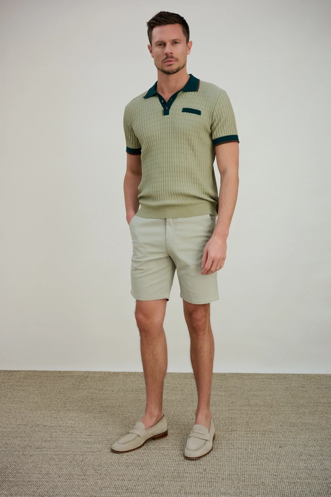 Achat Bermuda RIVIERA Mastique - beige