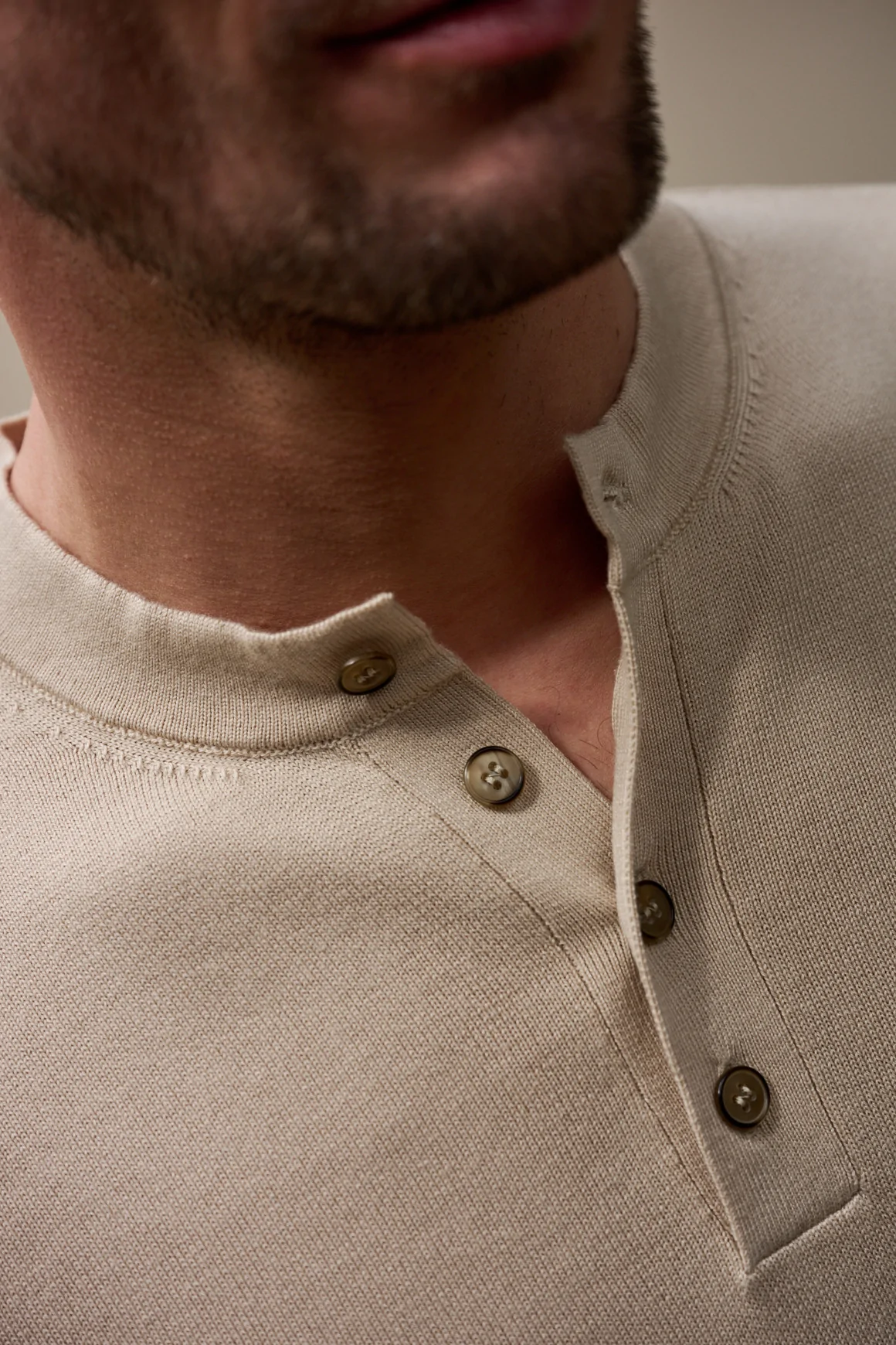 Achat T-shirt tricot TOM Beige