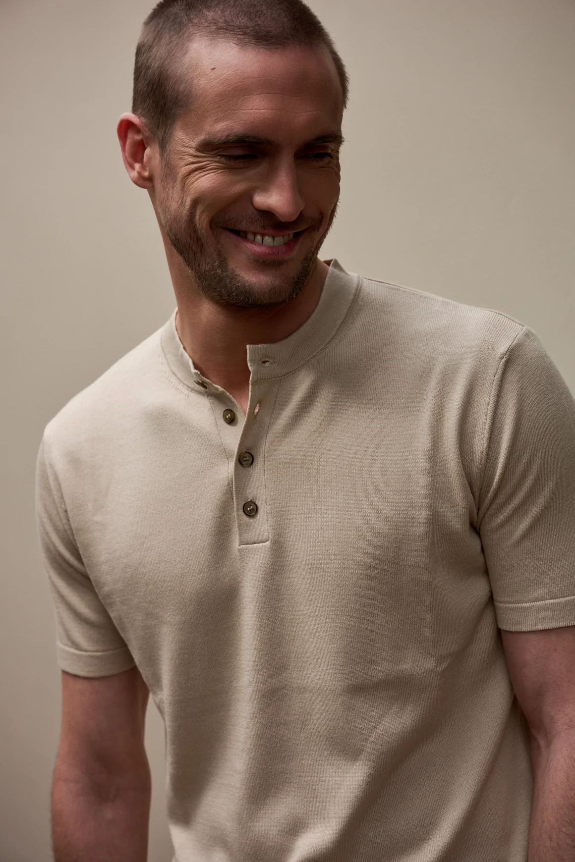 Achat T-shirt tricot TOM Beige