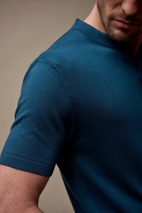 Achat T-shirt tricot TOM Bleu émeraude